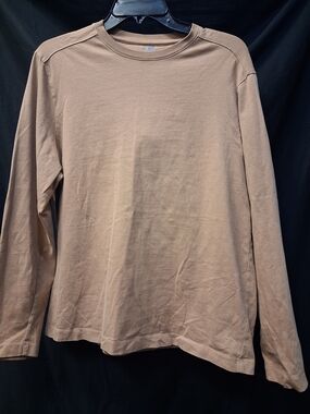 Black Brown 1826 Men's Long Sleeve Crewneck Tee - Brown